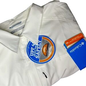 ~ NWT Columbia Men's White UPF Omini- Shade Sun protector Size 2X
